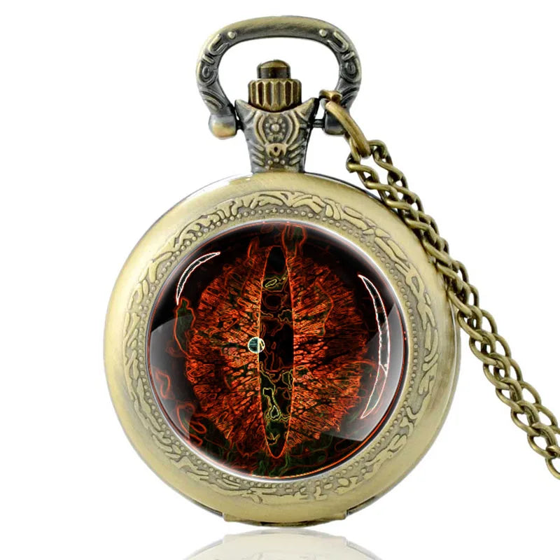 Reloj de bolsillo - Ojo de dragón antiguo