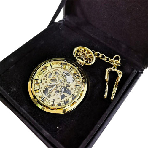 Reloj de bolsillo mecánico Goldie Skeleton