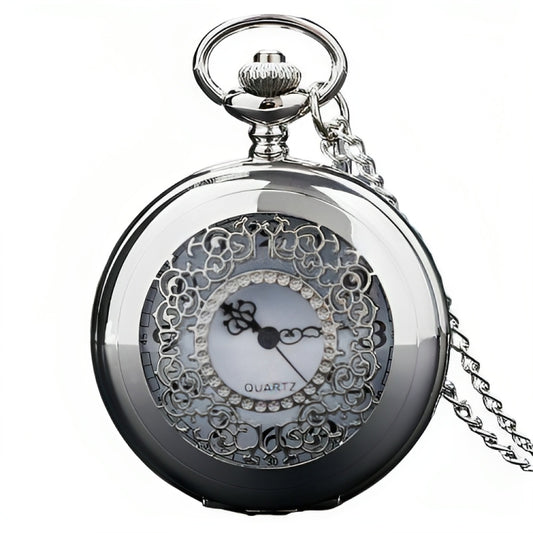 Reloj Collar Largo - Aura Silver